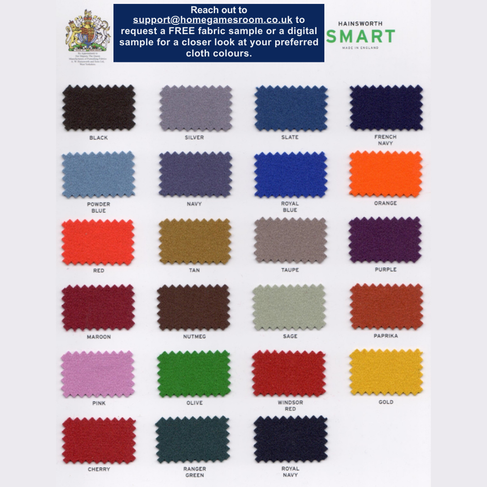 Cry Wolf Slate Bed Indoor Turned Leg Pool Table - Light Oak