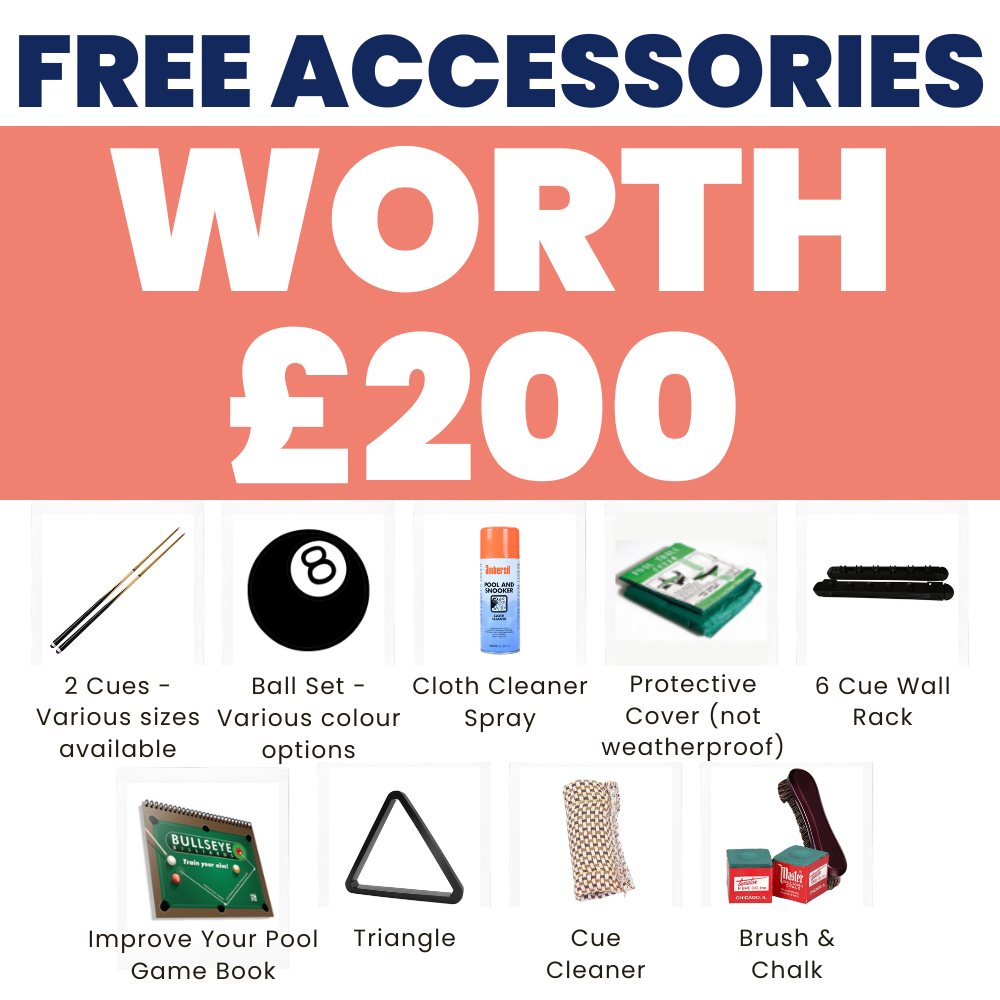 Cry Wolf Slate Bed Outdoor Pool Table - Dark Walnut