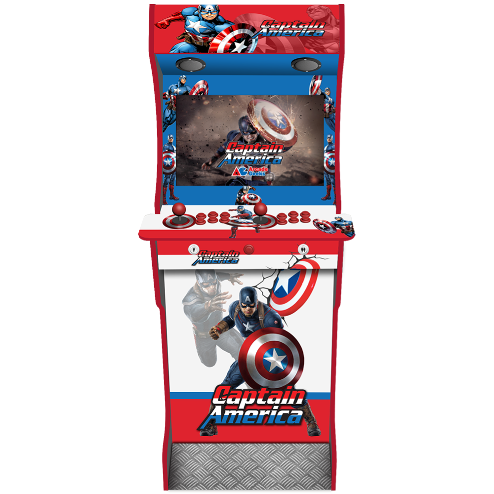 2 Player Elite Arcade Machine - Captain America