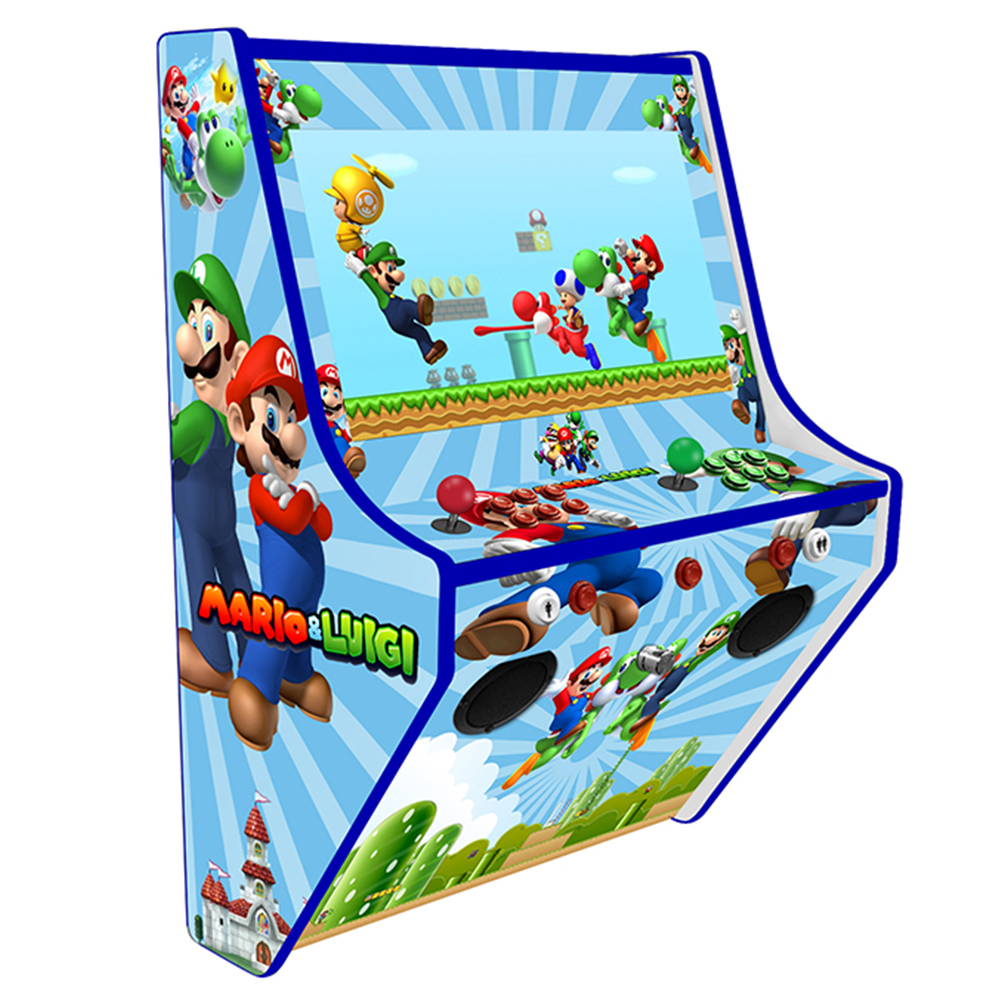 2 Player Wall Mounted Arcade Machine - Mario & Luigi Theme