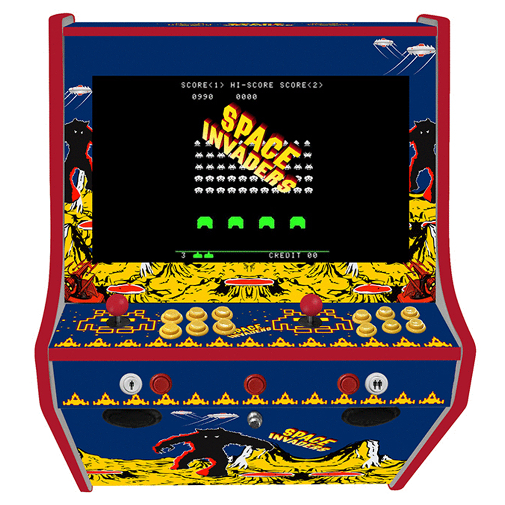 2 Player Wall Mounted Arcade Machine - Space Invaders