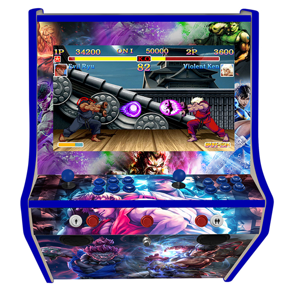 2 Player Wall Mounted Arcade Machine - Street Fighter