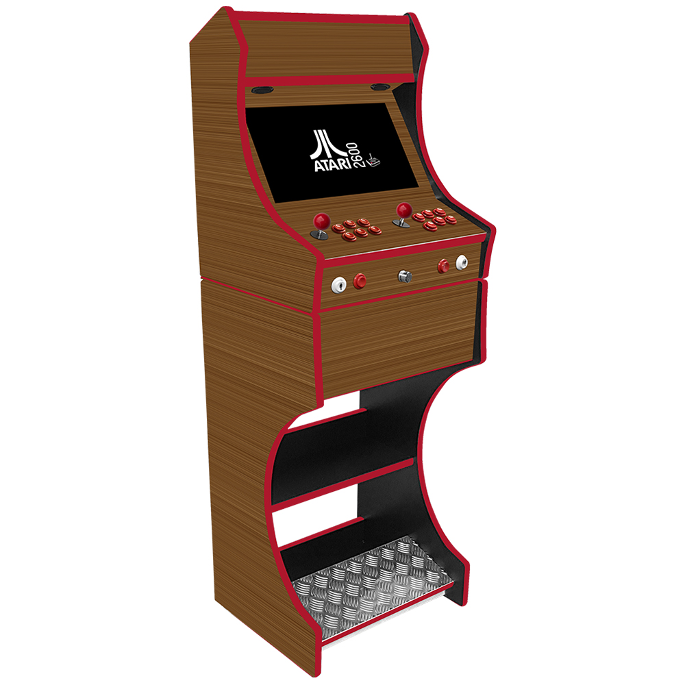 2 Player Arcade Machine - Wooden Effect Machine
