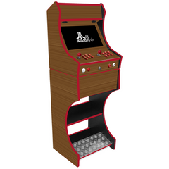 2 Player Arcade Machine - Wooden Effect Machine