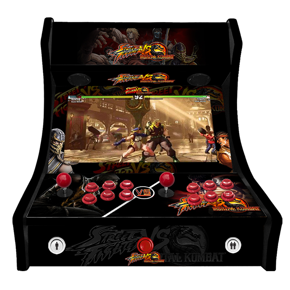 2 Player Bartop Arcade Machine - Street Fighter vs Mortal Kombat v1
