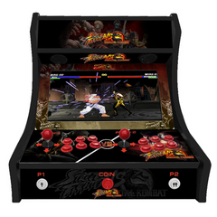 2 Player Bartop Arcade Machine - Street Fighter vs Mortal Kombat v2