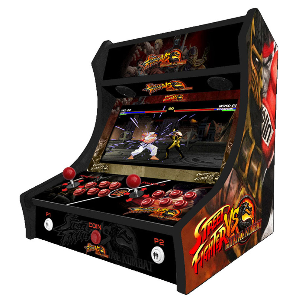 2 Player Bartop Arcade Machine - Street Fighter vs Mortal Kombat v2