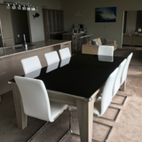 Classic Slate Bed Pool Dining Table | Driftwood