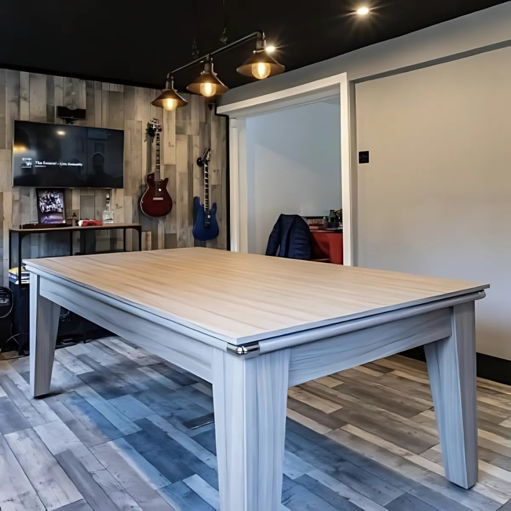 Classic Slate Bed Pool Dining Table | Driftwood