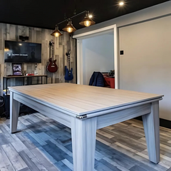 Classic Slate Bed Pool Dining Table | Driftwood
