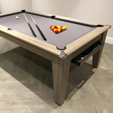 Classic Slate Bed Pool Dining Table | Driftwood | Smart Silver Cloth