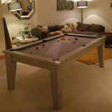 Classic Slate Bed Pool Dining Table | Driftwood | Smart Silver Cloth