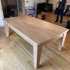 Classic Slate Bed Pool Dining Table | Oak