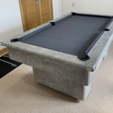 Classic Slimline Slate Bed Pool Table | Italian Grey | Smart Navy Cloth