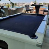 Cry Wolf Square Leg Pool Table | White | Smart Black Cloth