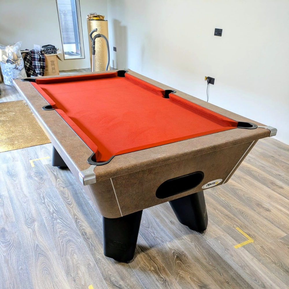 Cry Wolf Slate Bed Indoor Pool Table - Dark Walnut