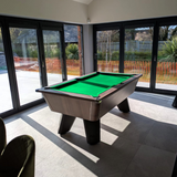 Cry Wolf Slate Bed Indoor Pool Table - Dark Walnut