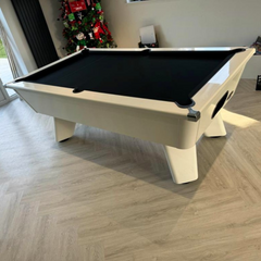 Cry Wolf Slate Bed Indoor Pool Table - White