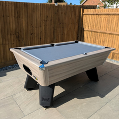 Cry Wolf Slate Bed Outdoor Pool Table - Driftwood