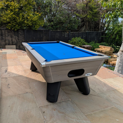 Cry Wolf Slate Bed Outdoor Pool Table - Driftwood