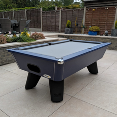 Cry Wolf Slate Bed Outdoor Pool Table - Midnight Blue