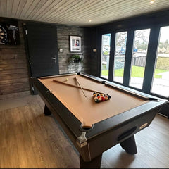 Cry Wolf Indoor Pool Table | Black | Smart Tan Cloth