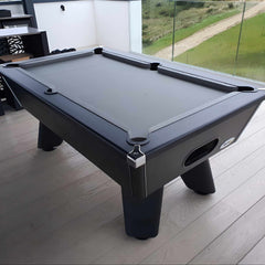 Cry Wolf Indoor Pool Table | Black | Smart Silver Cloth