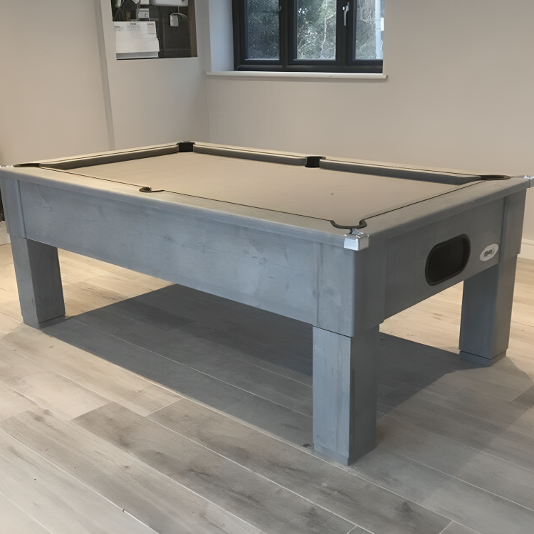 Cry Wolf Square Leg Pool Table | Urban Grey | Elite Pro Bankers Grey Cloth