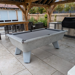 Cry Wolf Outdoor Pool Table | Urban Grey | Elite Pro Bankers Grey Cloth