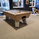 Cry Wolf Indoor Pool Table | Driftwood | Smart Silver Cloth