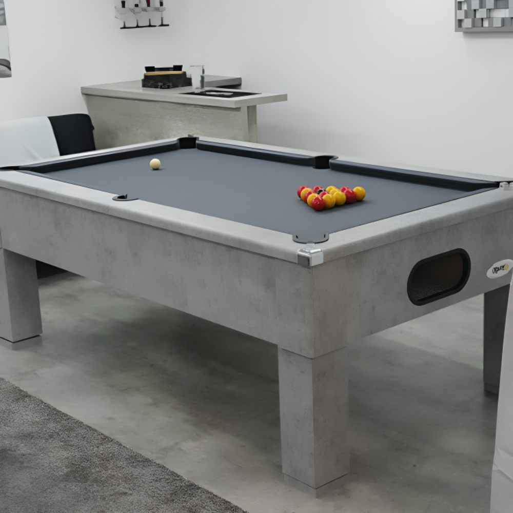 Cry Wolf Square Leg Pool Table | Urban Grey | Elite Pro Charcoal Cloth