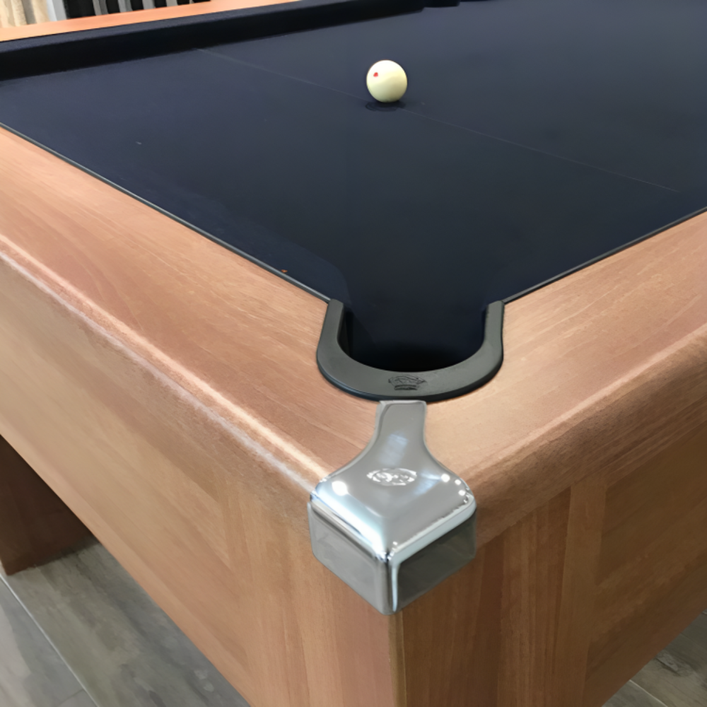 Cry Wolf Square Leg Pool Table | Walnut | Smart Black Cloth