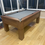 Cry Wolf Square Leg Pool Table | Walnut | Smart Silver Cloth
