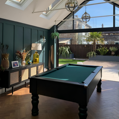 Cry Wolf Turned Leg Pool Table | Black | Elite Pro Spruce Cloth