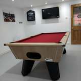 Cry Wolf Slate Bed Indoor Pool Table - Oak