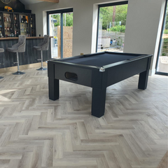 Cry Wolf Square Leg Pool Table | Black | Elite Pro Black Cloth