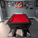 Cry Wolf Indoor Pool Table | Black | Smart Red Cloth