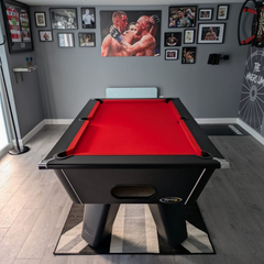 Cry Wolf Indoor Pool Table | Black | Smart Red Cloth