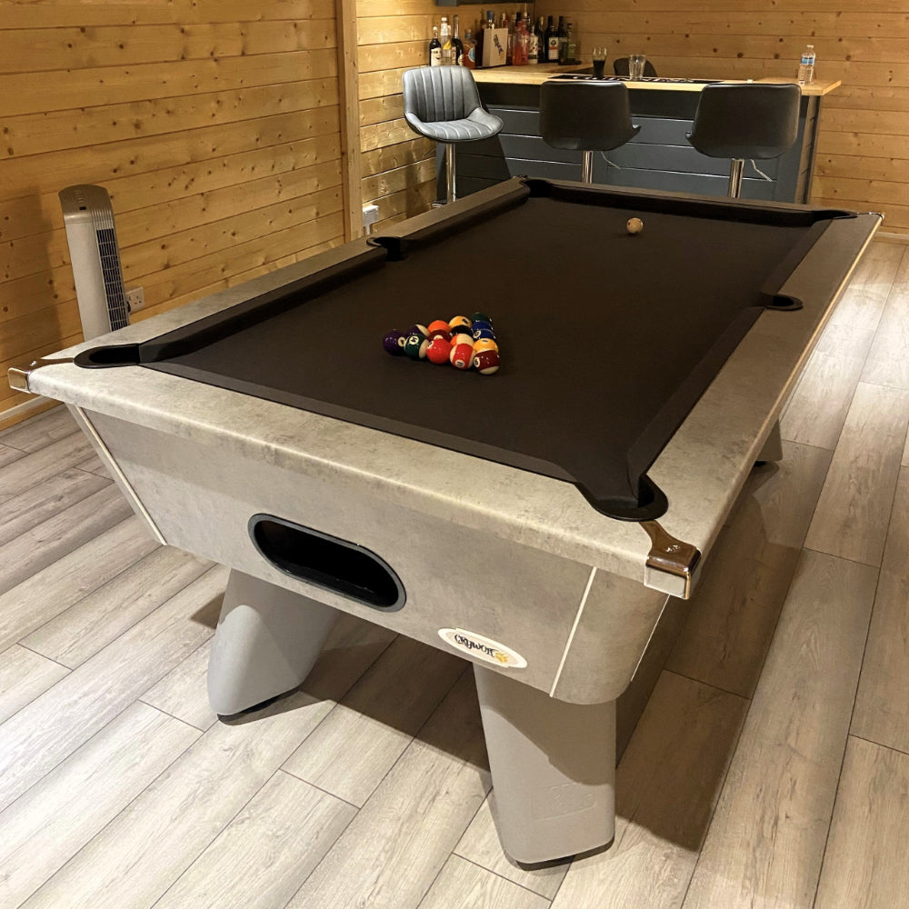 Cry Wolf Indoor Pool Table | Urban Grey | Smart Black Cloth