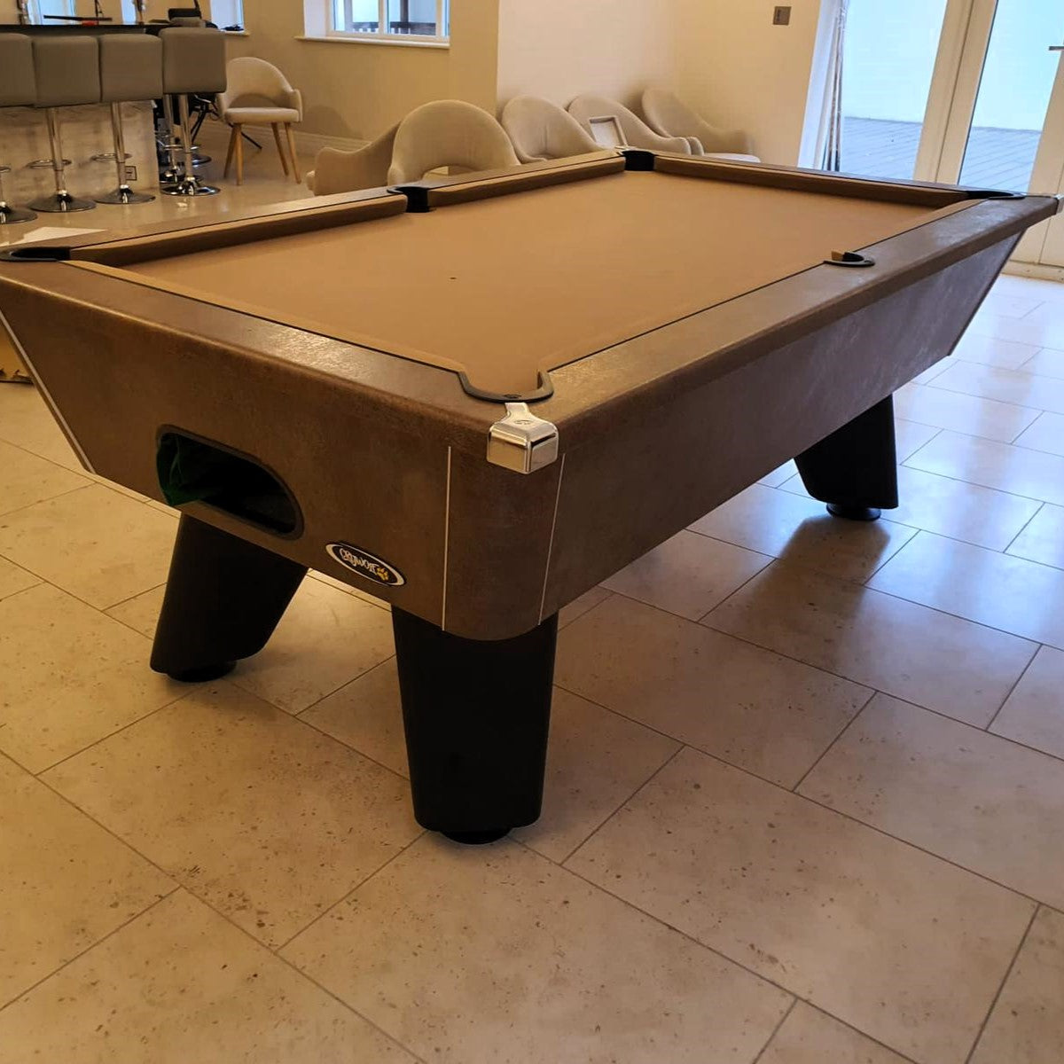 Cry Wolf Indoor Pool Table | Bronze | Elite Pro Camel Cloth