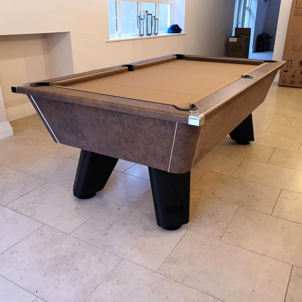 Cry Wolf Indoor Pool Table | Bronze | Elite Pro Camel Cloth