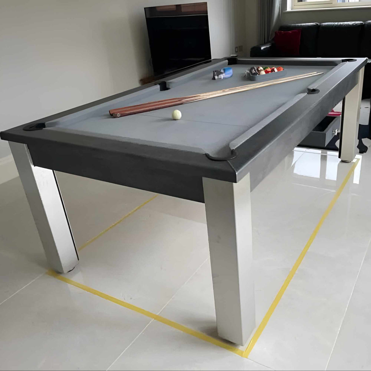 FMF Elixir Pool Dining Table | Anthracite Slate | Smart SilverCloth