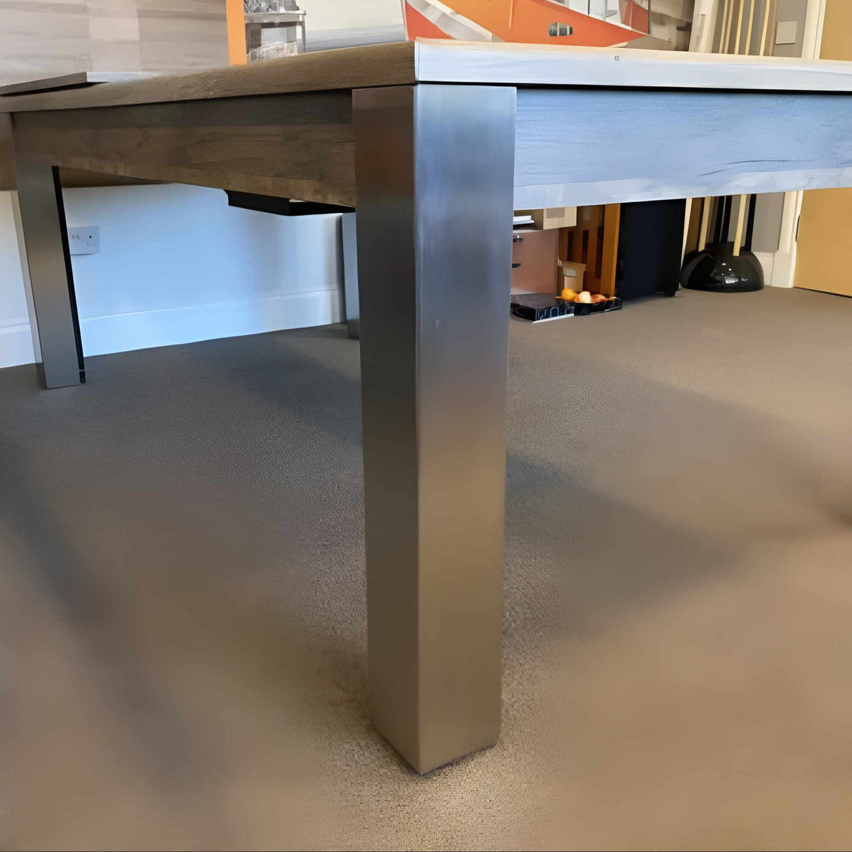 FMF | Elixir Slate Bed Pool Dining Table | Distressed Oak