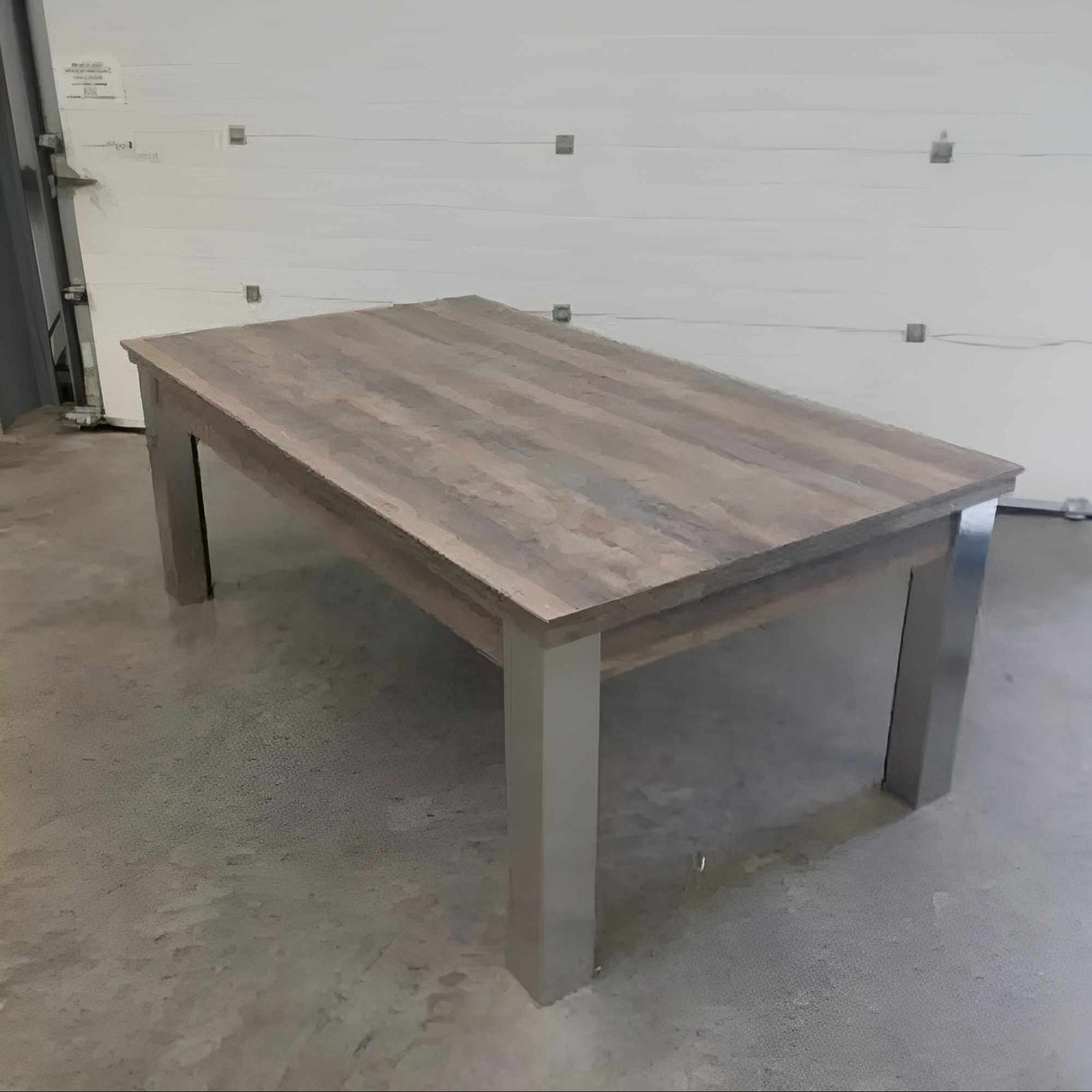 FMF | Elixir Slate Bed Pool Dining Table | Distressed Oak