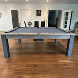 FMF Elixir Pool Dining Table | Distressed Oak | Smart Navy Cloth