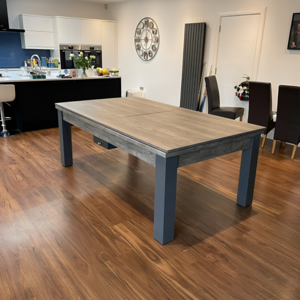FMF | Elixir Slate Bed Pool Dining Table | Distressed Oak