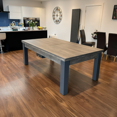 FMF | Elixir Slate Bed Pool Dining Table | Distressed Oak