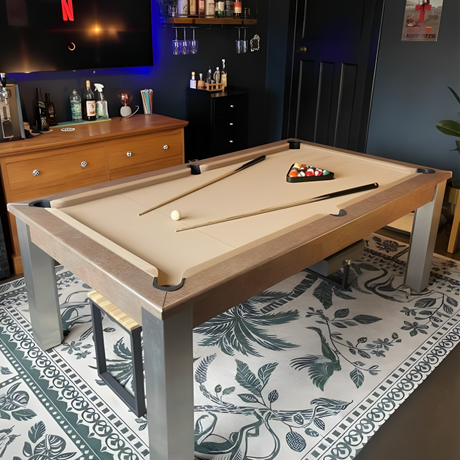 FMF Elixir Pool Dining Table | Metallic Copper | Elite Pro Camel Cloth