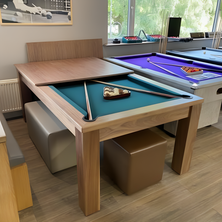 FMF Elixir Pool Dining Table | Walnut | Elite Pro Spruce Cloth