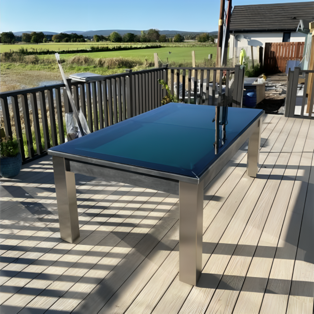 FMF Elixir Outdoor Pool Dining Table | Anthracite Slate